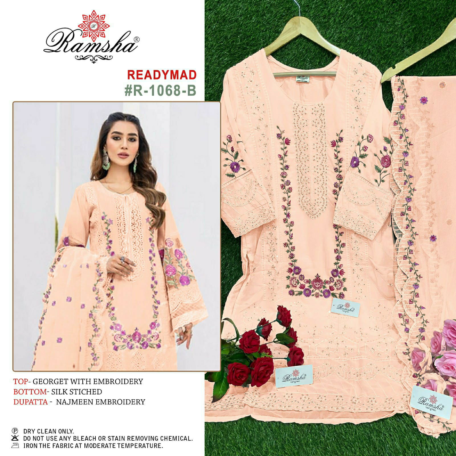 Ramsha R 1068 Readymade Pakistani Suits Catalog
